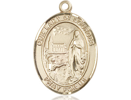 14kt Gold Filled Our Lady of Lourdes Medal