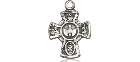 Sterling Silver 5-Way Medal