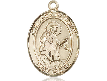 14kt Gold Filled Our Lady of Mercy Medal