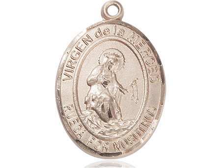 14kt Gold Filled Virgen de la Merced Medal