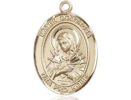 14kt Gold Filled Mater Dolorosa Medal