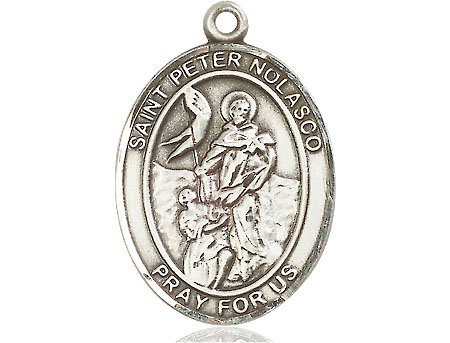 Sterling Silver Saint Peter Nolasco Medal