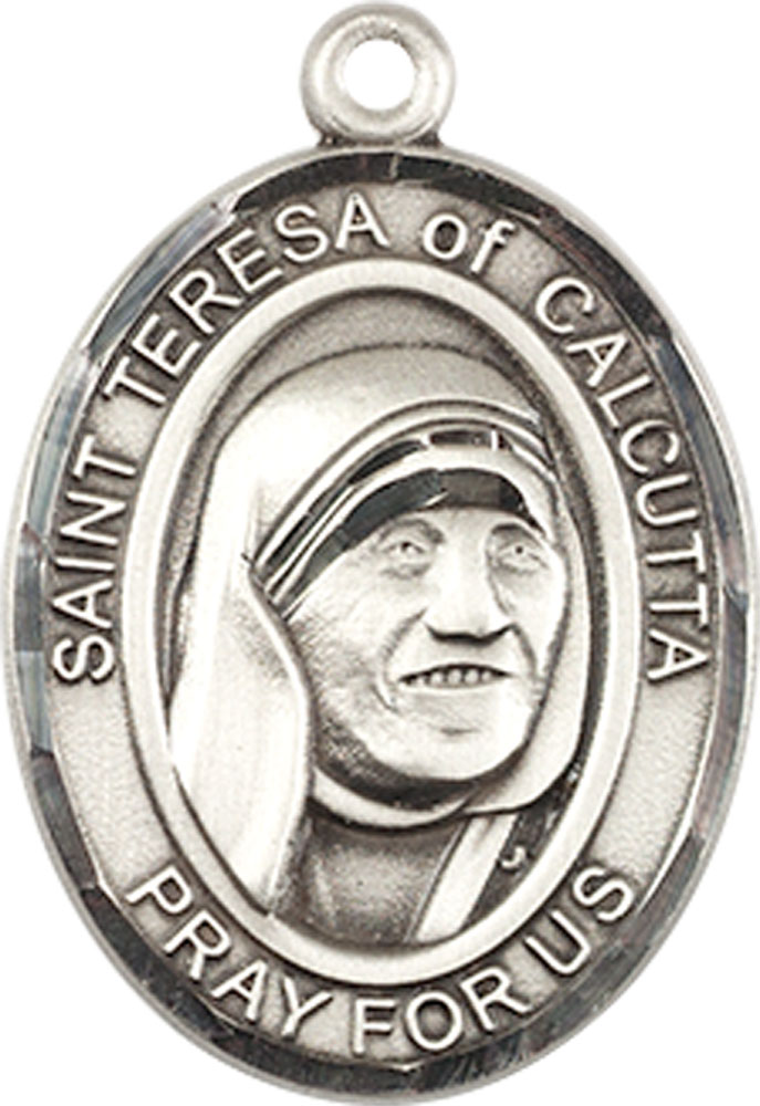 Sterling Silver Saint Teresa of Calcutta Medal