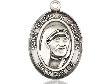 Sterling Silver Saint Teresa of Calcutta Medal