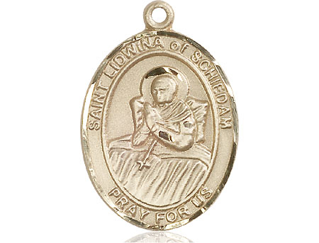 14kt Gold Filled Saint Lidwina of Schiedam Medal
