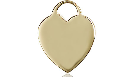 14kt Gold Heart Medal