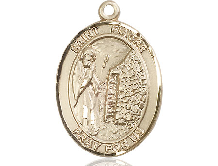 14kt Gold Filled Saint Fiacre Medal