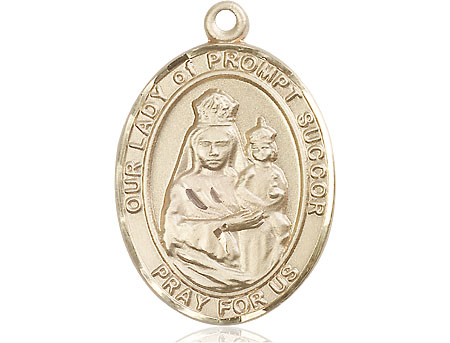 14kt Gold Filled Our Lady of Prompt Succor Medal