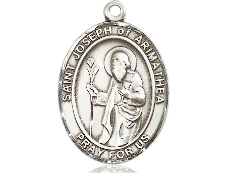 Sterling Silver Saint Joseph of Arimathea Medal