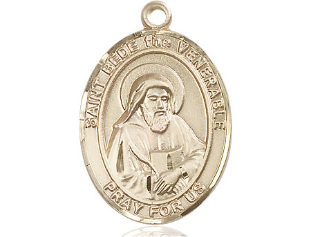14kt Gold Filled Saint Bede the Venerable Medal