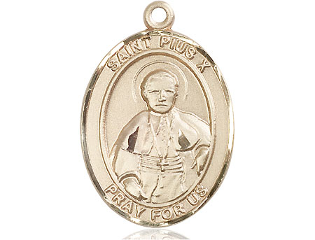 14kt Gold Filled Saint Pius X Medal