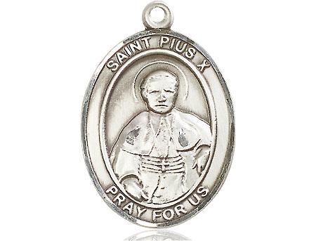 Sterling Silver Saint Pius X Medal