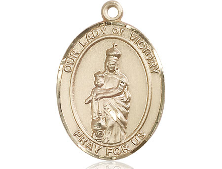 14kt Gold Filled Our Lady of Victory Medal