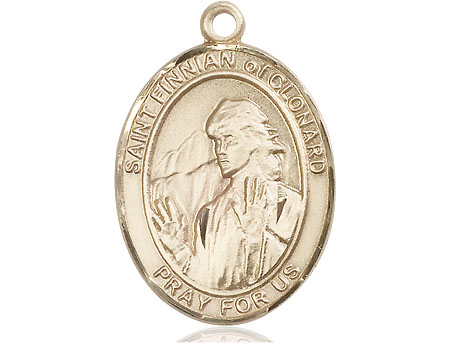 14kt Gold Filled Saint Finnian of Clonard Medal