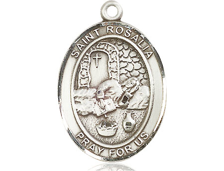 Sterling Silver Saint Rosalia Medal