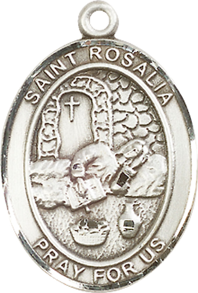 Sterling Silver Saint Rosalia Medal