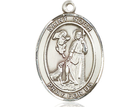 Sterling Silver Saint Roch Medal