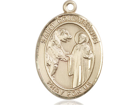 14kt Gold Filled Saint Columbanus Medal