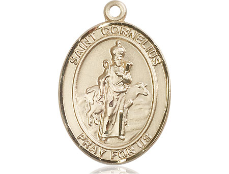 14kt Gold Filled Saint Cornelius Medal