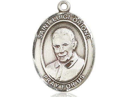 Sterling Silver Saint Luigi Orione Medal