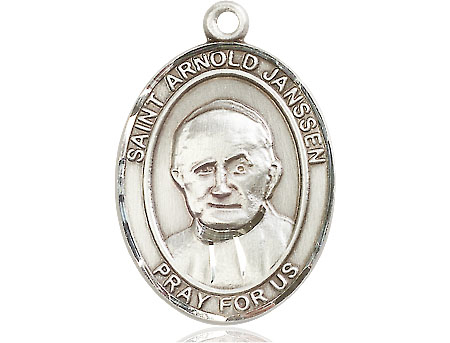 Sterling Silver Saint Arnold Janssen Medal