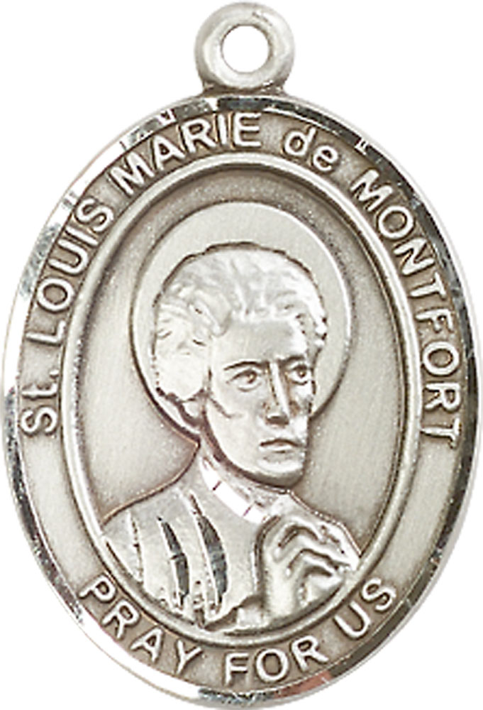Sterling Silver Saint Louis Marie de Montfort Medal