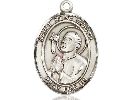 Sterling Silver Saint Rene Goupil Medal
