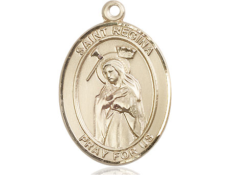 14kt Gold Filled Saint Regina Medal