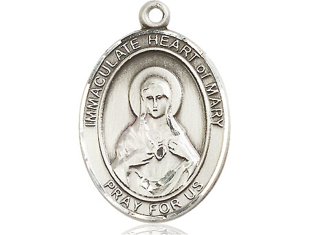 Sterling Silver Immaculate Heart of Mary Medal