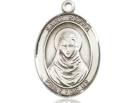 Sterling Silver Saint Rafka Medal