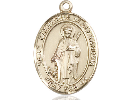 14kt Gold Filled Saint Catherine of Alexandria Medal