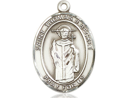 Sterling Silver Saint Thomas A Becket Medal