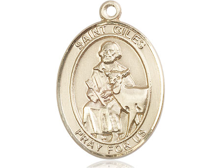 14kt Gold Filled Saint Giles Medal