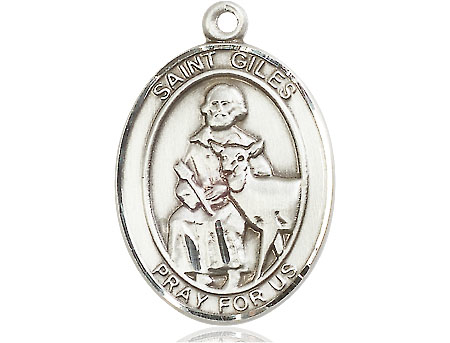 Sterling Silver Saint Giles Medal