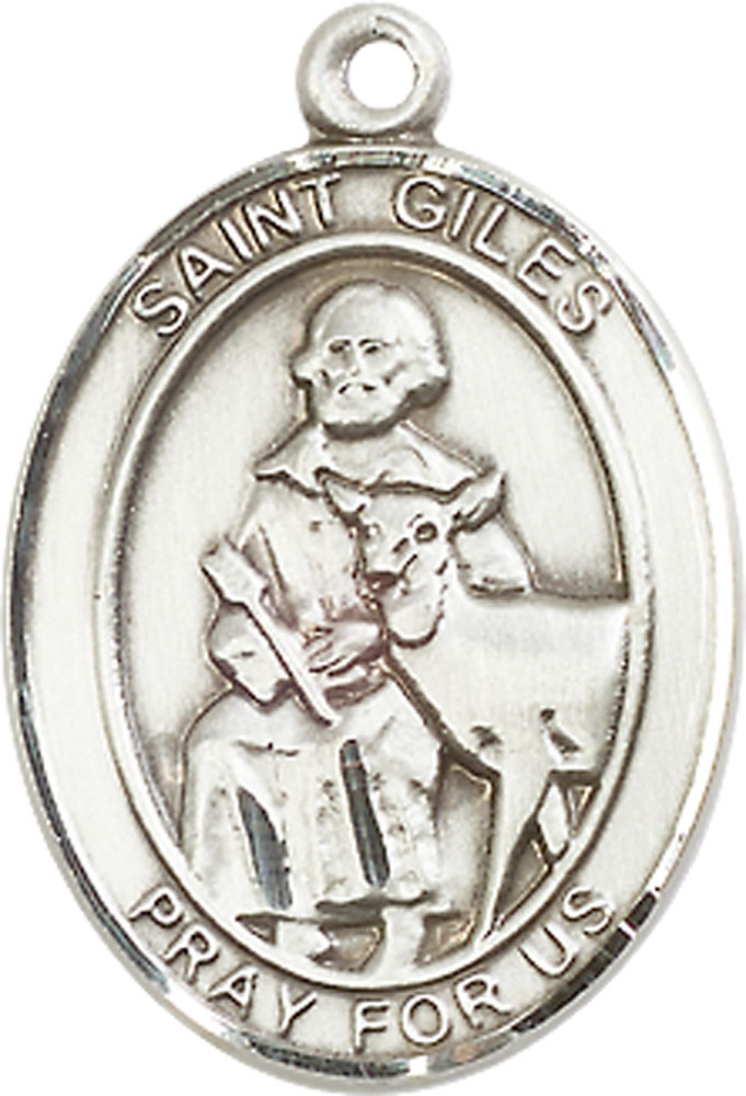 Sterling Silver Saint Giles Medal