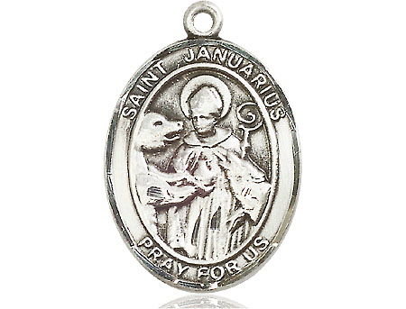 Sterling Silver Saint Januarius Medal