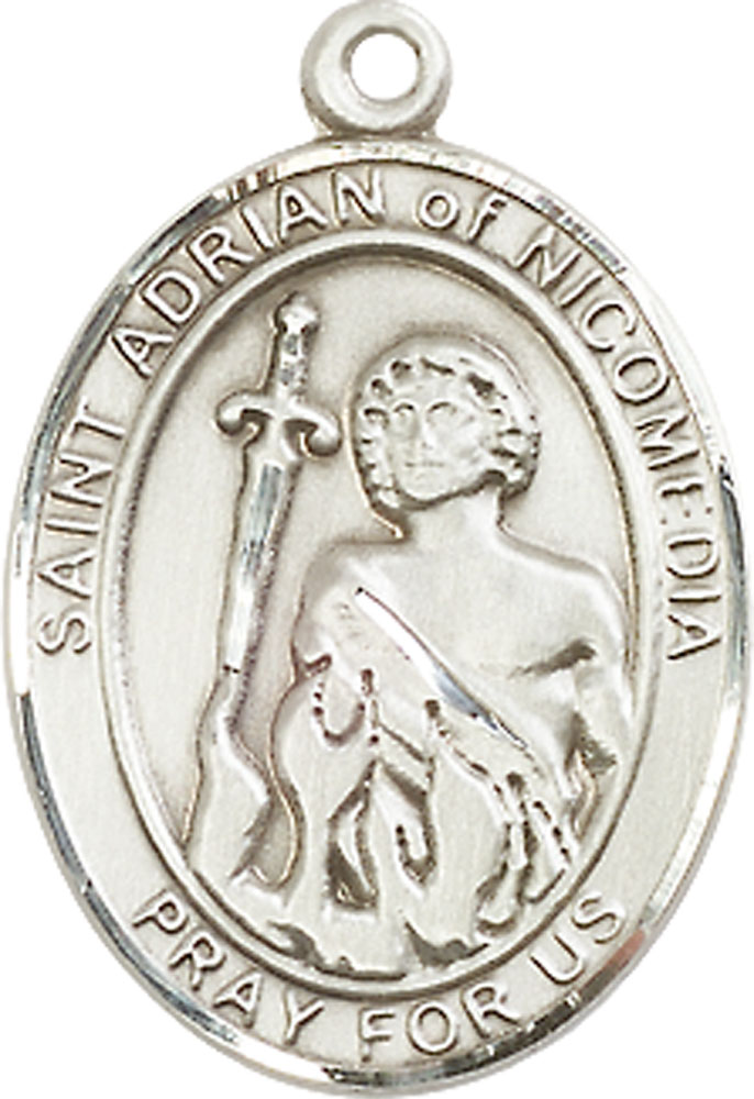 Sterling Silver Saint Adrian of Nicomedia Medal