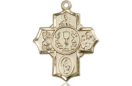 14kt Gold Communion 5-Way Medal