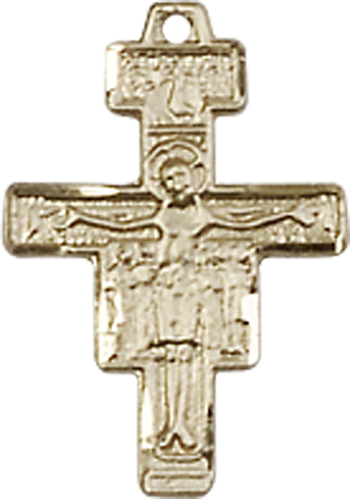 14kt Gold San Damiano Crucifix Medal