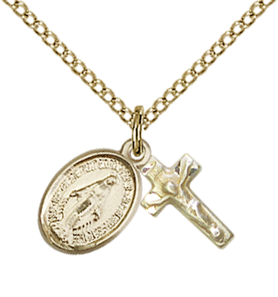 Miraculous/Crucifix
0702M-SET 14KT Gold Filled