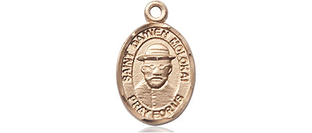 14kt Gold Filled Saint Damien of Molokai Medal