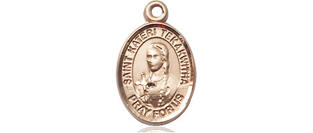 14kt Gold Filled Saint Kateri Tekakwitha Medal