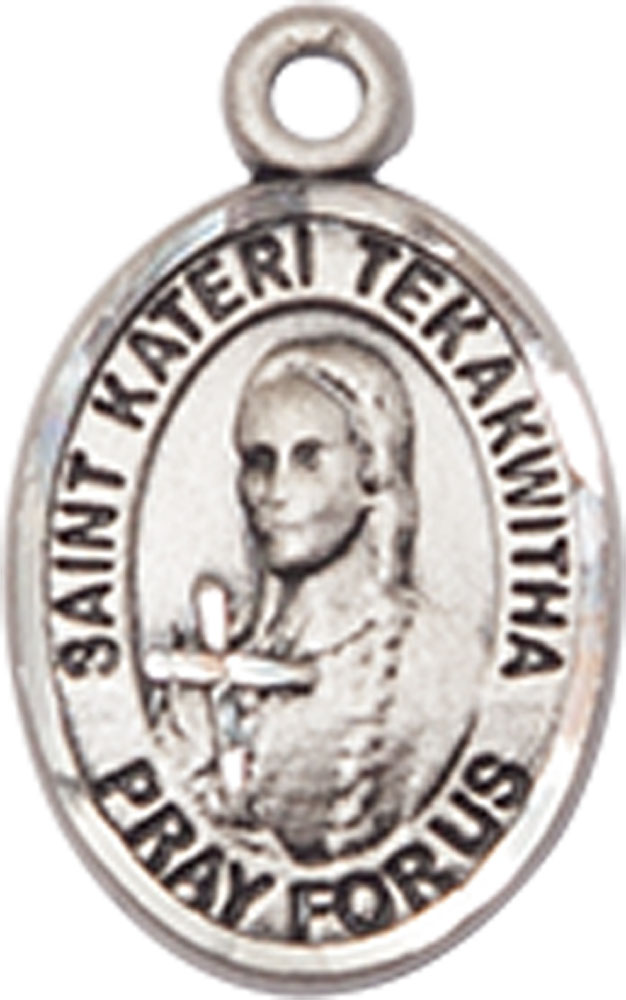Sterling Silver Saint Kateri Tekakwitha Medal