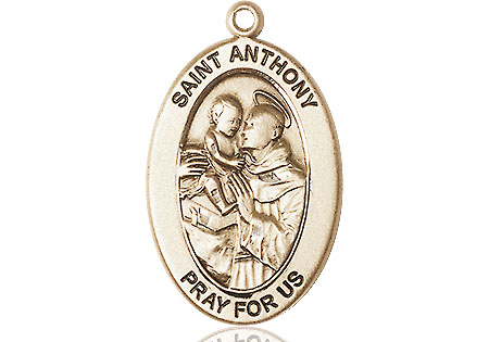 14kt Gold Saint Anthony of Padua Medal