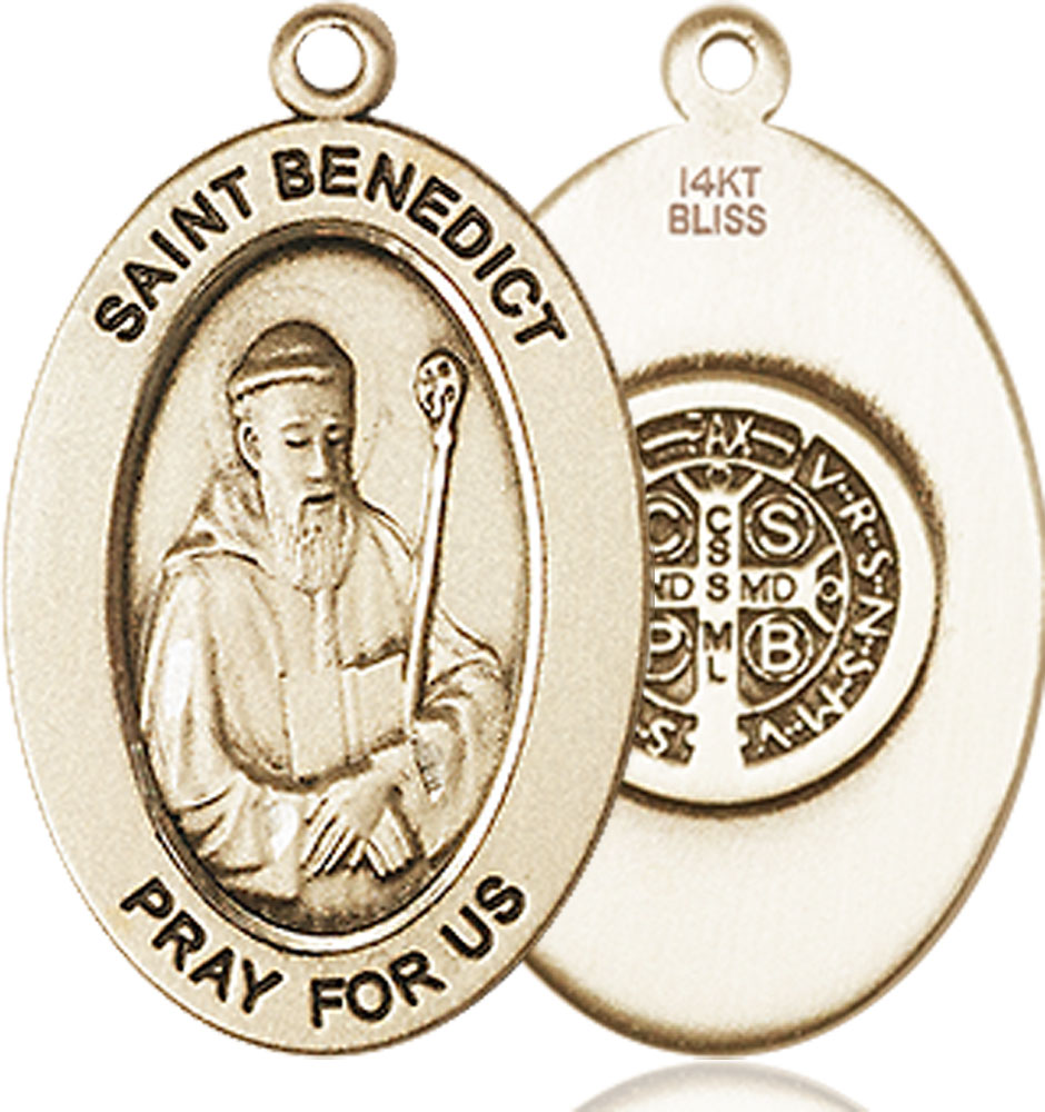 14kt Gold Saint Benedict Medal