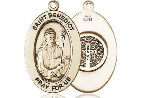 14kt Gold Saint Benedict Medal