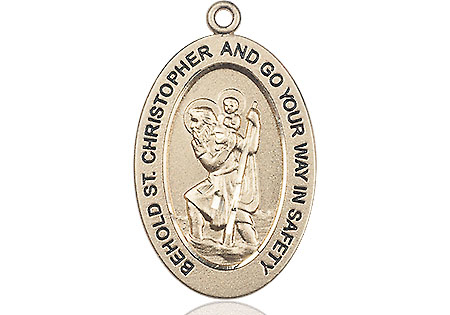 14kt Gold Saint Christopher Medal