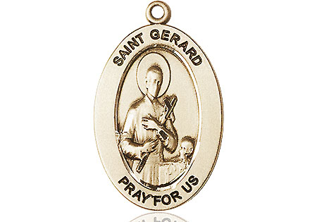 14kt Gold Saint Gerard Majella Medal