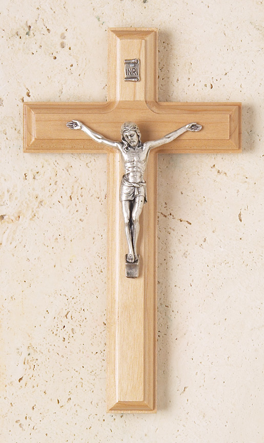 7.5in. Maple Crucifix with Salerni corpus