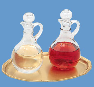 Cruets with Stoppers Only, pair